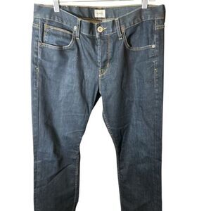 Hudson  Men's Byron Five Pocket Straight Leg‎ Jeans Blue Cotton Size 33